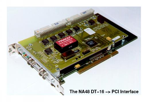 NA48 DT-16 to PCI interface