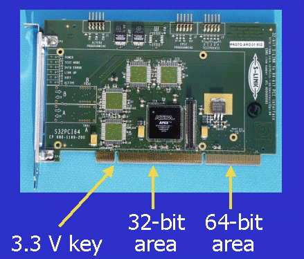 How to recognise a 3.3 Volt PCI slot?